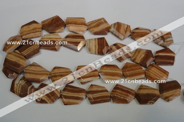 CSL86 15.5 inches 22*25mm freefrom silver leaf jasper beads wholesale