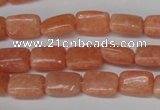 CSM18 15.5 inches 8*12mm rectangle salmon stone beads wholesale