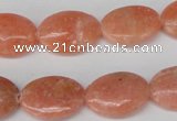 CSM35 15.5 inches 13*18mm oval salmon stone beads wholesale