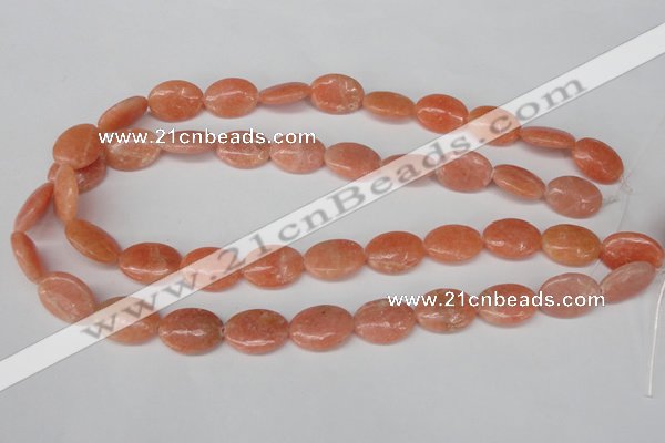 CSM35 15.5 inches 13*18mm oval salmon stone beads wholesale