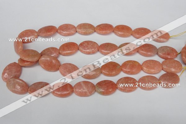 CSM37 15.5 inches 18*24mm oval salmon stone beads wholesale