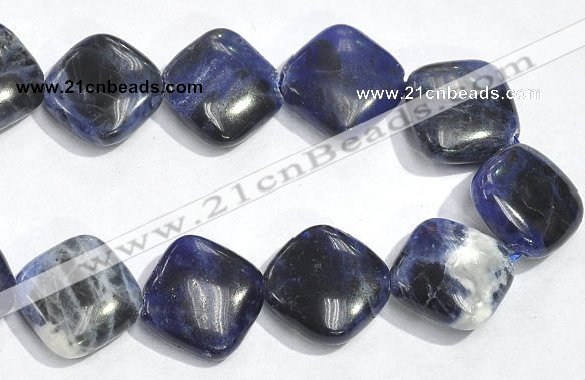 CSO04 15.5 inches 10mm rhombus A grade sodalite beads wholesale