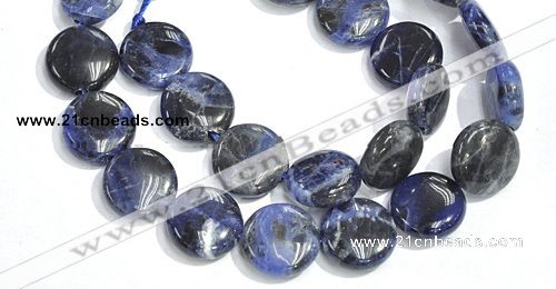 CSO09 15.5 inches A grade 8mm coin sodalite beads wholesale