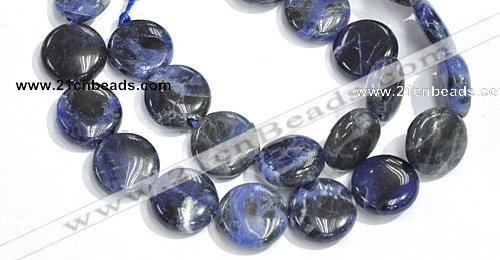 CSO10 15.5 inches A grade 10mm coin sodalite beads wholesale