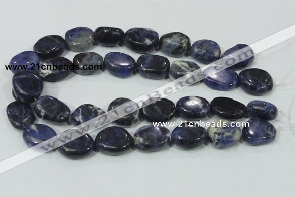 CSO100 15.5 inches 18*25mm freeform sodalite gemstone beads