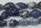 CSO101 15.5 inches 10*14mm faceted nugget sodalite gemstone beads