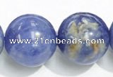 CSO16 15.5 inches 10mm round AB grade sodalite gemstone beads