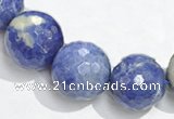 CSO18 8mm faceted round AB grade sodalite beads wholesale