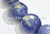 CSO21 AB grade 14mm faceted round sodalite beads wholesale