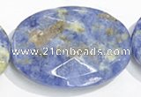 CSO29 15.5 inches faceted oval A grade 22*30mm sodalite beads