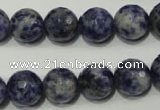 CSO304 15.5 inches 12mm faceted round Brazilian sodalite beads