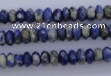 CSO32 15.5 inches 4*8mm faceted rondelle sodalite gemstone beads