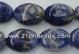 CSO371 15.5 inches 10*14mm oval natural sodalite gemstone beads