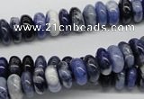 CSO40 15.5 inches 5*10mm rondelle sodalite gemstone beads wholesale