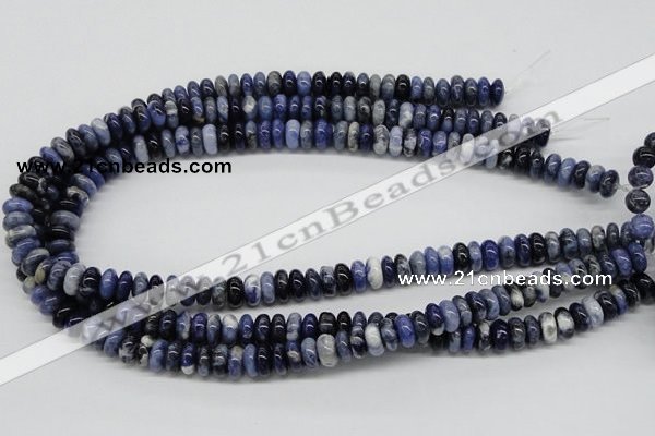 CSO40 15.5 inches 5*10mm rondelle sodalite gemstone beads wholesale