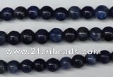 CSO400 15.5 inches 4mm round dyed sodalite gemstone beads