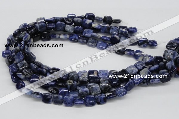 CSO43 15.5 inches 12*12mm square sodalite gemstone beads wholesale