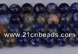 CSO511 15.5 inches 6mm round orange sodalite beads wholesale