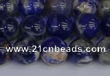 CSO514 15.5 inches 12mm round orange sodalite beads wholesale