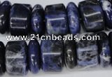 CSO52 15.5 inches 6*18mm & 11*18mm rondelle sodalite gemstone beads