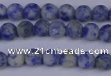 CSO531 15.5 inches 6mm round matte African sodalite beads wholesale