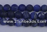 CSO541 15.5 inches 6mm round matte sodalite beads wholesale