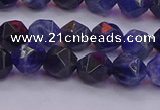 CSO552 15.5 inches 8mm faceted nuggets sodalite gemstone beads