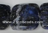 CSO57 15.5 inches 35*35mm square sodalite gemstone beads