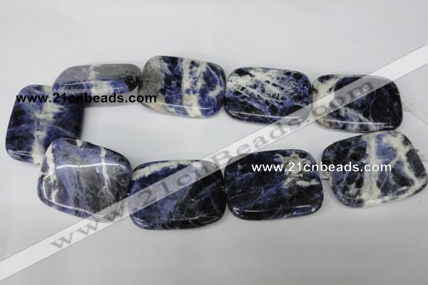 CSO58 15.5 inches 35*45mm rectangle sodalite gemstone beads