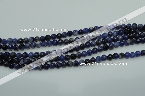 CSO60 15.5 inches 4mm round sodalite gemstone beads wholesale