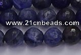 CSO603 15.5 inches 10mm faceted round sodalite gemstone beads