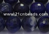 CSO605 15.5 inches 14mm faceted round sodalite gemstone beads