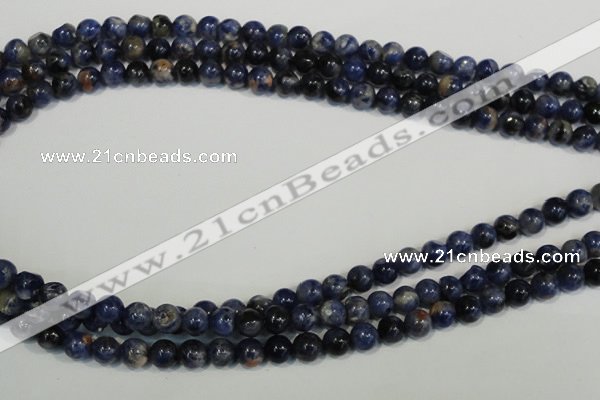 CSO61 15.5 inches 6mm round sodalite gemstone beads wholesale