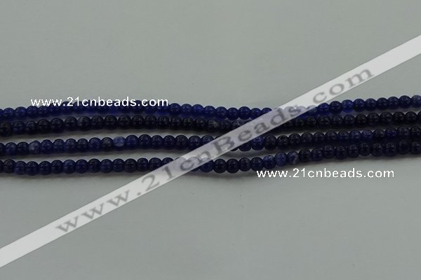 CSO630 15.5 inches 3mm round sodalite gemstone beads wholesale