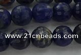 CSO644 15.5 inches 10mm faceted round sodalite gemstone beads