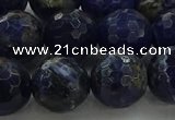 CSO645 15.5 inches 12mm faceted round sodalite gemstone beads