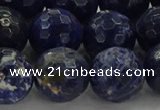 CSO646 15.5 inches 14mm faceted round sodalite gemstone beads