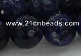 CSO648 15.5 inches 18mm faceted round sodalite gemstone beads