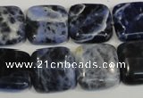 CSO65 15.5 inches 16*16mm square sodalite gemstone beads wholesale