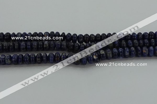 CSO653 15.5 inches 6*10mm rondelle sodalite gemstone beads