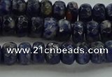 CSO662 15.5 inches 5*8mm faceted rondelle sodalite gemstone beads