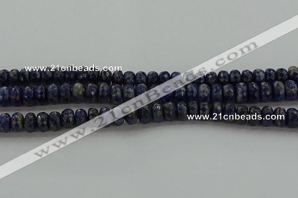 CSO663 15.5 inches 6*10mm faceted rondelle sodalite gemstone beads