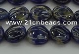 CSO671 15.5 inches 12mm flat round sodalite gemstone beads