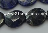 CSO709 15.5 inches 18mm faceted coin sodalite gemstone beads