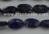 CSO715 15.5 inches 8*12mm faceted oval sodalite gemstone beads