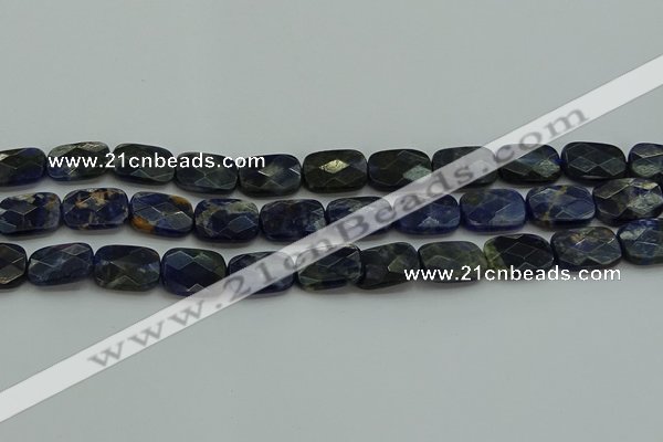 CSO737 15.5 inches 12*16mm faceted rectangle sodalite gemstone beads