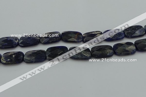 CSO740 15.5 inches 18*25mm faceted rectangle sodalite gemstone beads