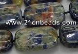 CSO793 15.5 inches 18*25mm rectangle orange sodalite beads