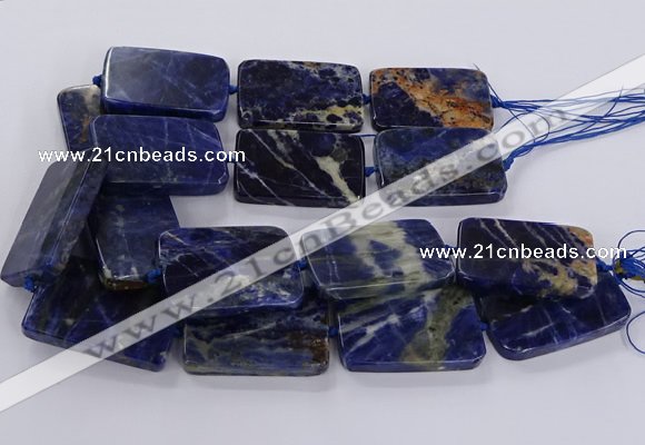 CSO822 15.5 inches 30*50mm - 32*52mm rectangle orange sodalite beads