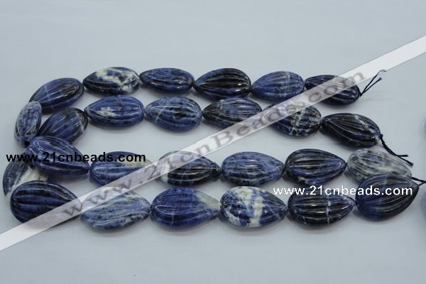 CSO83 15.5 inches 20*30mm teardrop sodalite gemstone beads wholesale